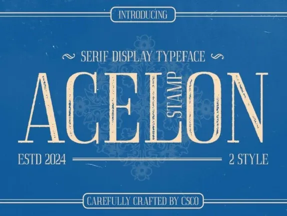 Acelon Stamp font