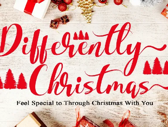 Differently Christmas font