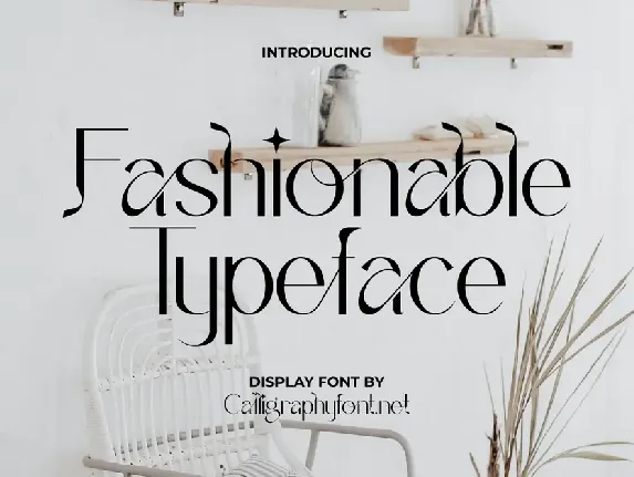 Fashionable T Demo font