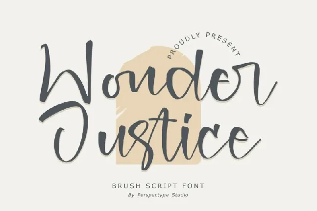 Wonder Justice – Brush Script font