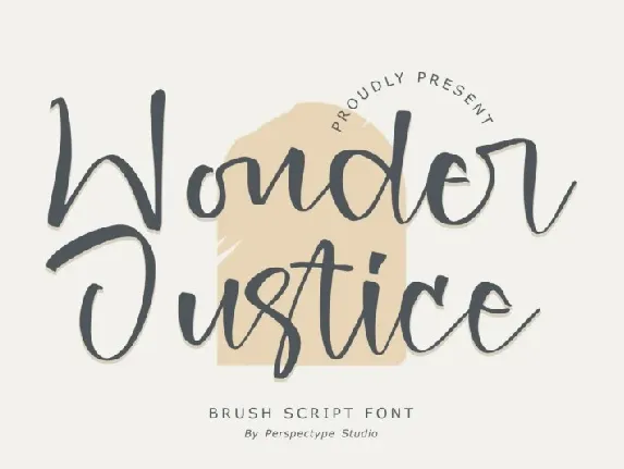 Wonder Justice – Brush Script font