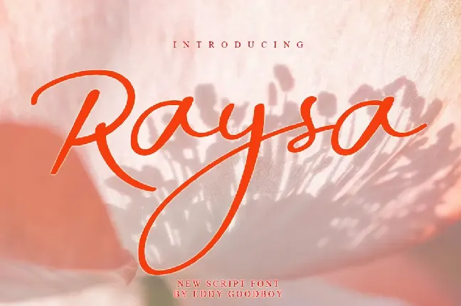 Raysa font