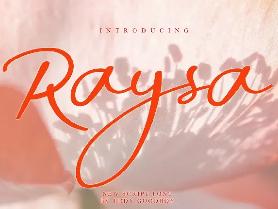 Raysa font