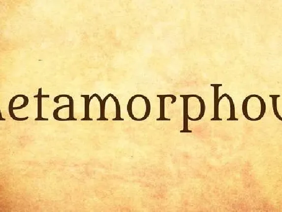 Metamorphous font