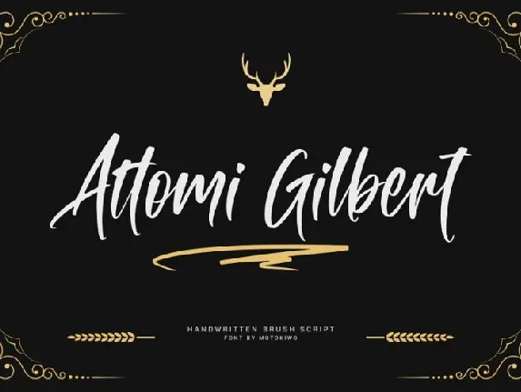 Attomi Gilbert Script font