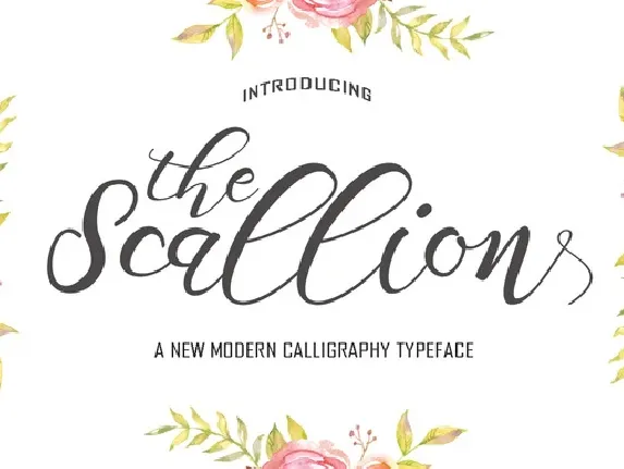 Scallion Script Free font