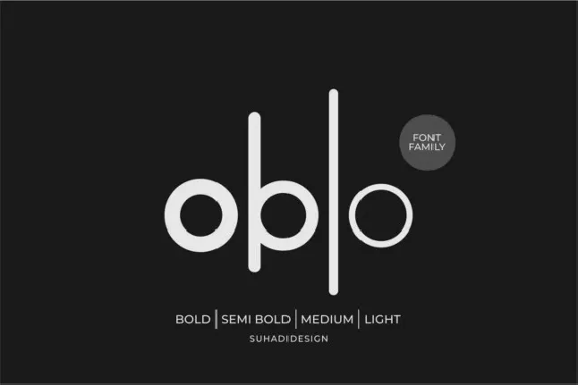 Oblo Family font