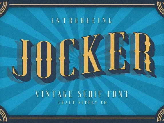 Jocker Vintage Family font