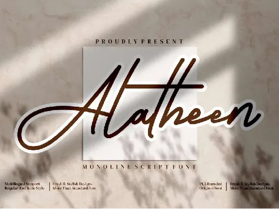 Alatheen font