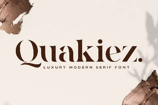 Quakiez Luxury Modern Serif font