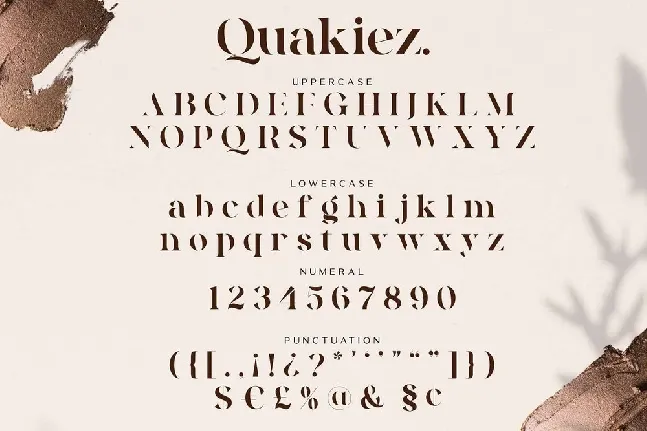 Quakiez Luxury Modern Serif font