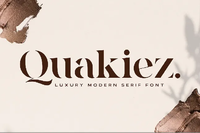 Quakiez Luxury Modern Serif font