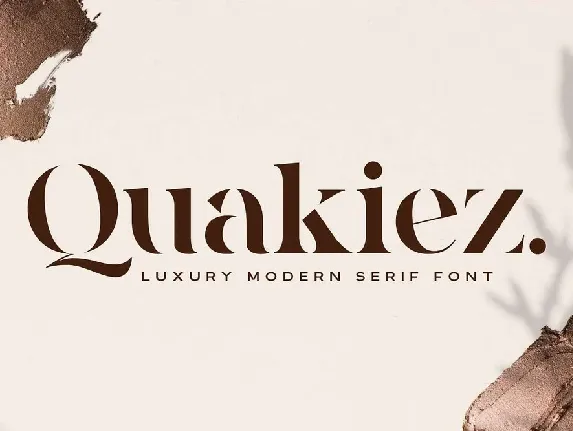 Quakiez Luxury Modern Serif font