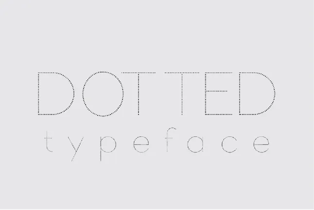 Dotted Demo font