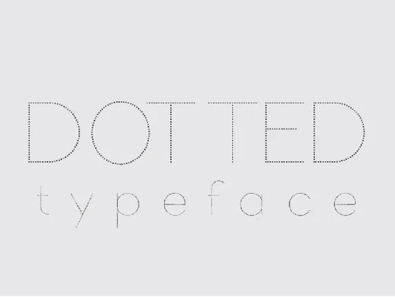 Dotted Demo font