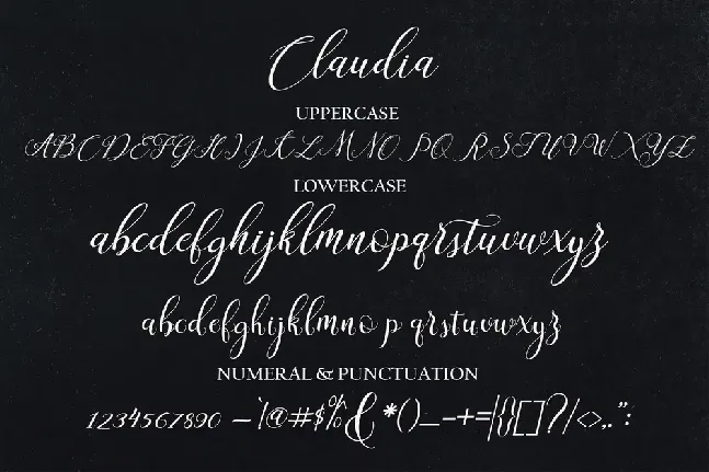 claudia font