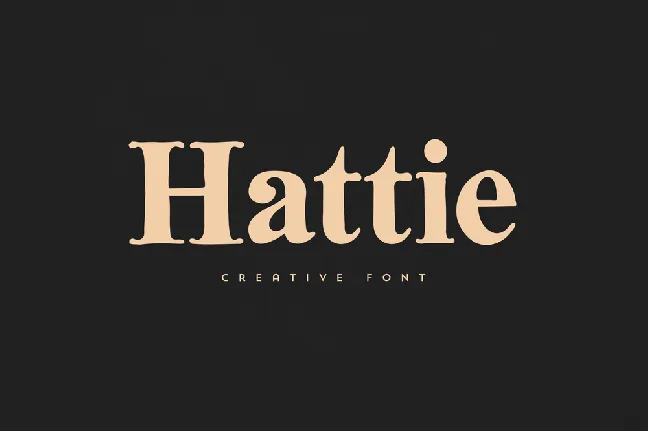 Hattie font