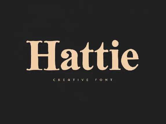 Hattie font