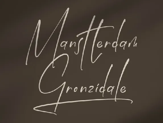 Manstterdam Gronzidale font