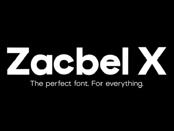 Zacbel X font