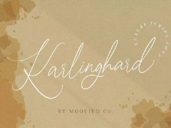 Karlinghard Signature font