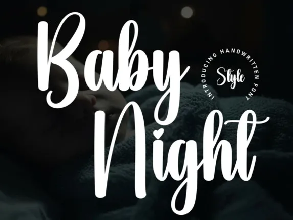 Baby Night Script Typeface font