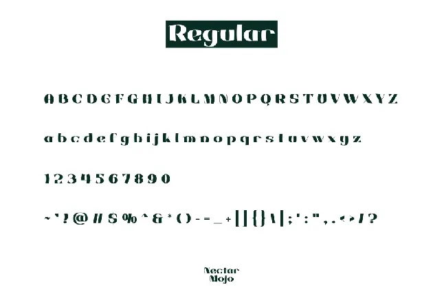 Nectar Mojo font