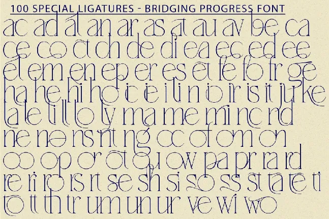 Bridging Progress Demo font