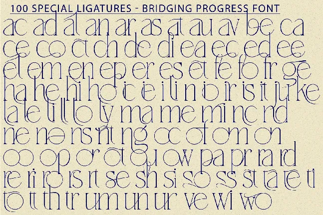 Bridging Progress Demo font