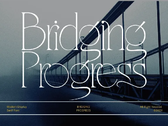 Bridging Progress Demo font