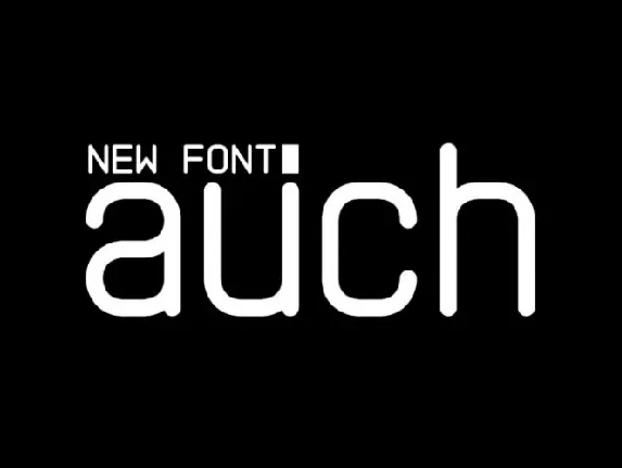 Auch Free font