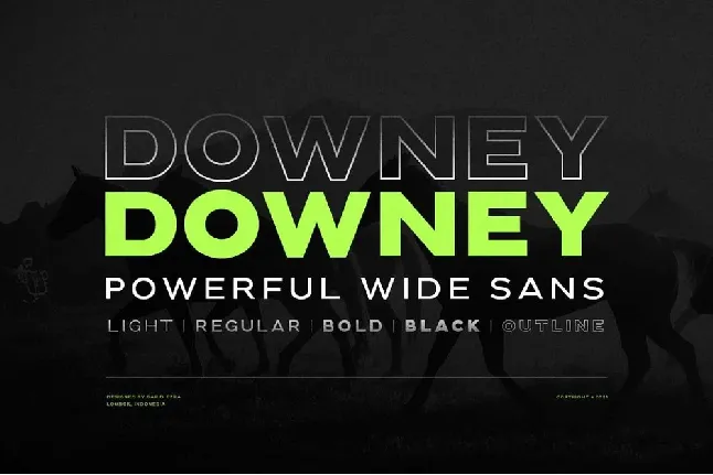 Downey font