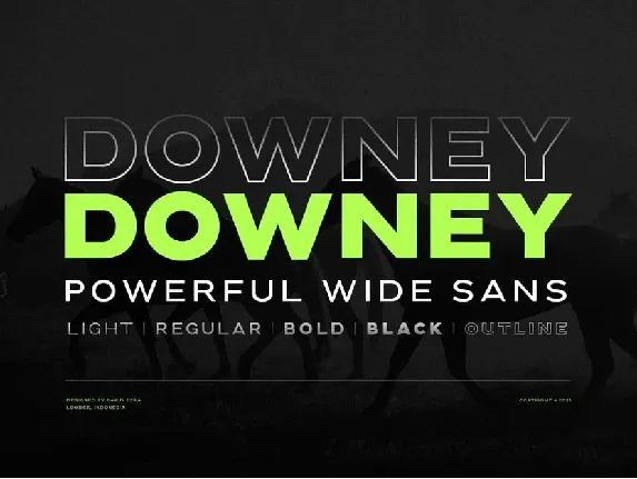 Downey font