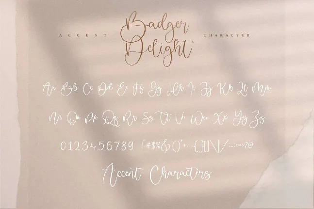 Badger Delight font