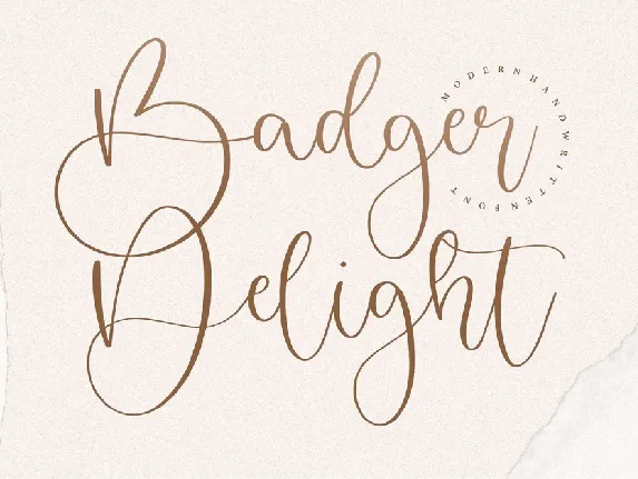 Badger Delight font