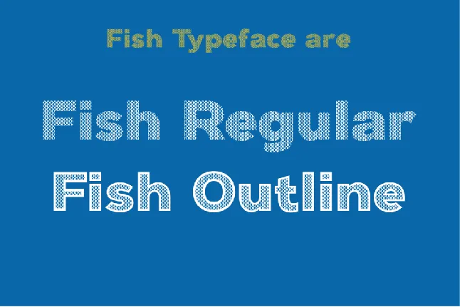 Fish Demo font