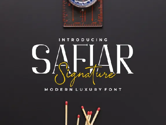 Safiar Signature font