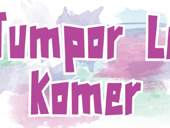 Tumpor Le Komer font