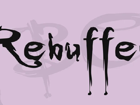 Rebuffed font