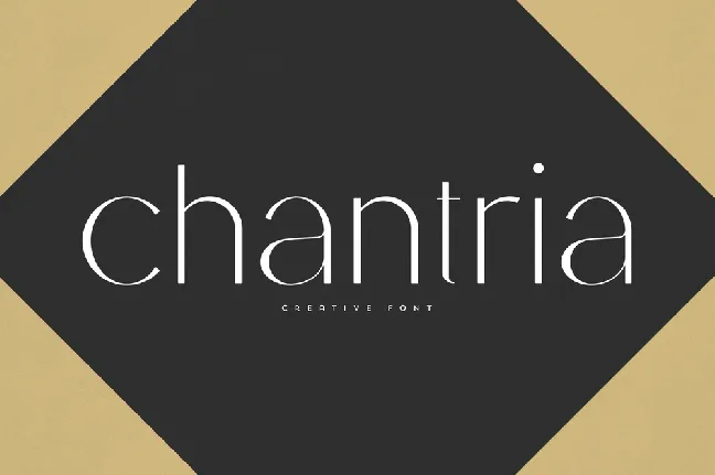 Chantria font