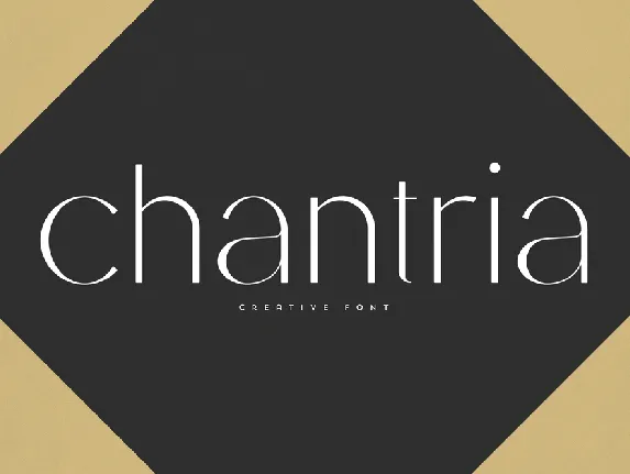 Chantria font