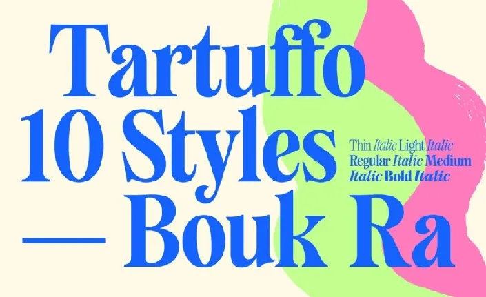 Tartuffo Family font