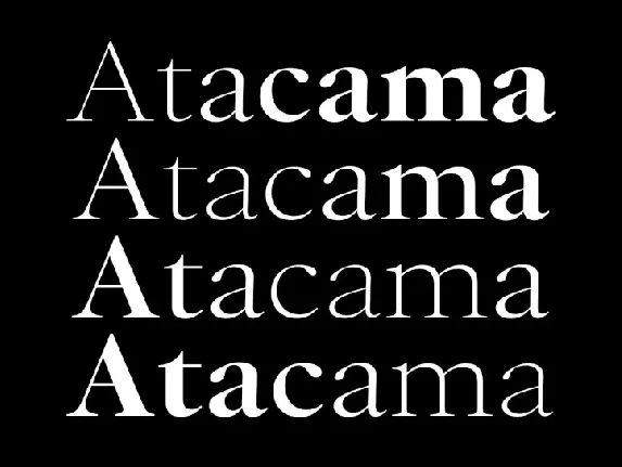 Atacama Family font