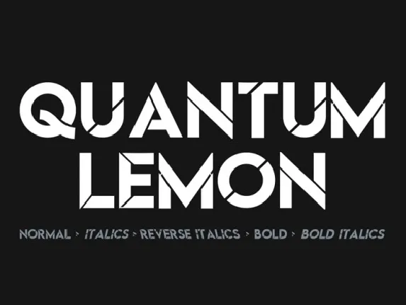 Quantum Lemon font