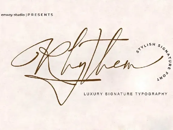 Rhythem Signature font