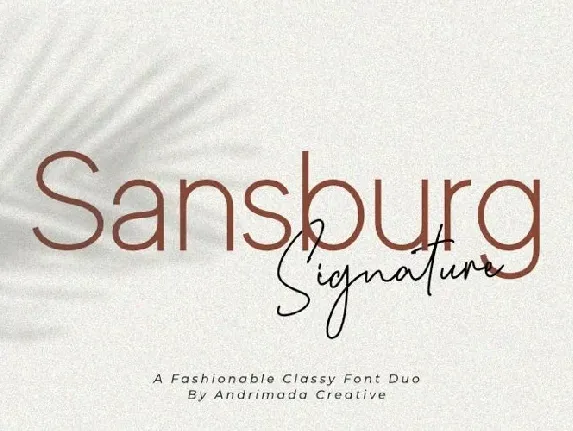 Sansburg Duo font