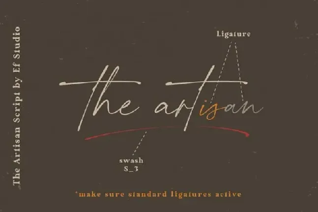 The Artisan Handwritten font