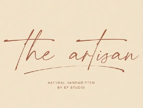 The Artisan Handwritten font