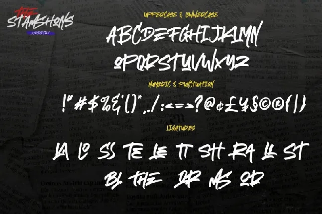 The Stamshons Brush font