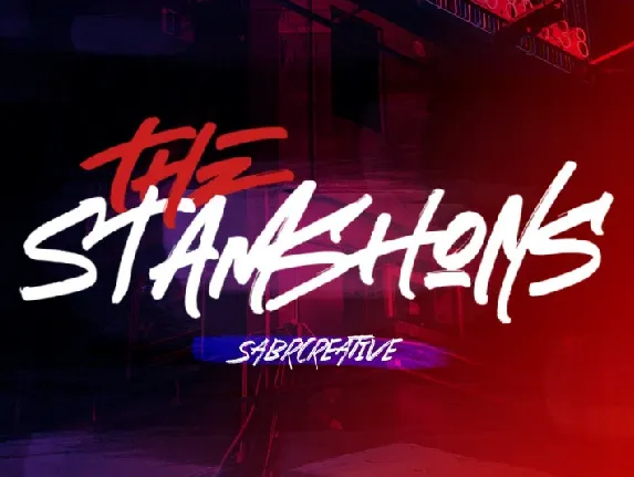 The Stamshons Brush font